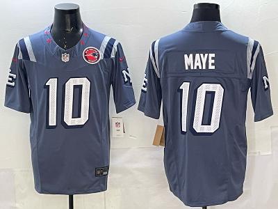 Drake Maye Limited Jersey 2025 Rivalries Storm Blue