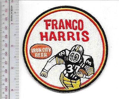 Beer Football Pittsburgh Steelers Franco Harris & Iron City Beer NFL Promo Patch