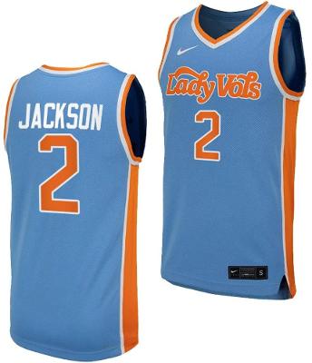 Rickea Jackson Jersey #2 Tennessee Lady Vols College Basketball Blue Uniform