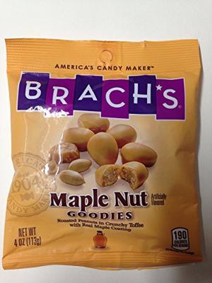 Brach's Maple Nut Goodies Roasted Peanuts in Crunchy Toffee with Real Maple Coat