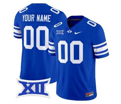 Custom BYU Cougars Jersey Name and Number Football Stitched Royal