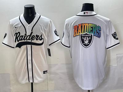 Las Vegas Raiders Baseball Jersey 2025 White