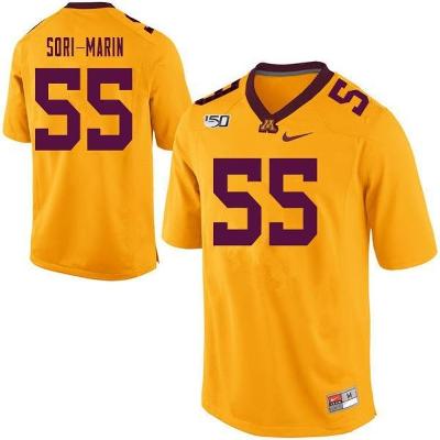 Men's Minnesota Golden Gophers Mariano Sori-Marin 150th Anniversary Jersey Gold