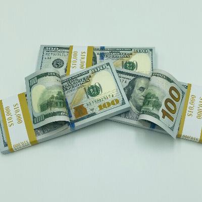 Prop Movie Money 25 Pcs 100 Dollar 2 Sided Full Printed Fake New Style Stack