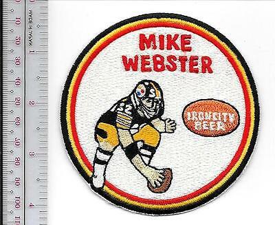 Beer Football Pittsburgh Steelers Mike Webster & Iron City Beer NFL Promo Patch