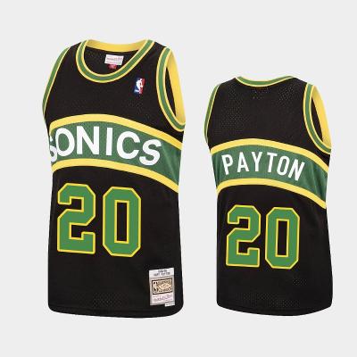Seattle SuperSonics Gary Payton Black Reload Jersey