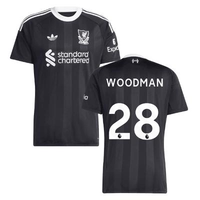 Woodman 28 Liverpool 2025-26 Goalkeeper Match Jersey  Black
