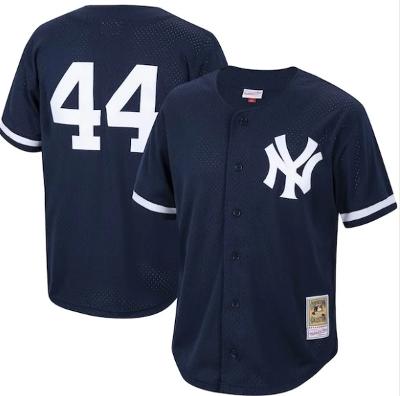 Reggie Jackson New York Yankees Cooperstown Collection Button-Up Jersey Navy