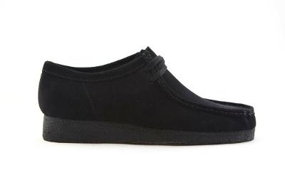 Clarks Originals Men's Wallabee Low Black Suede 26133279