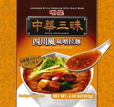 Myojo Chukazanmai Instant Ramen Miso Soybean Paste Flavor, 3.84-Ounce (Pack of 6