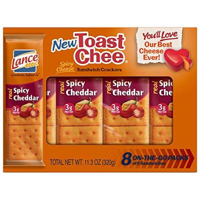 Lance Toast Chee Spicy Cheddar Sandwich Crackers (4 pack)