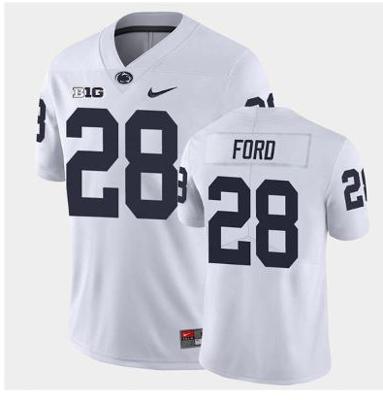 Penn State Devyn Ford Jersey #28 College Football Game White With Name
