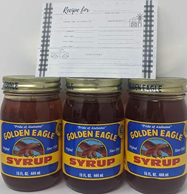 Golden Eagle Syrup Bundle - 3 x 15 Oz Jars of Golden Eagle Alabama Syrup, Bundle