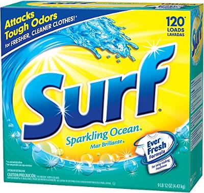 Surf Powder Laundry Detergent, Sparkling Ocean, 156 Ounce, 120 Loads