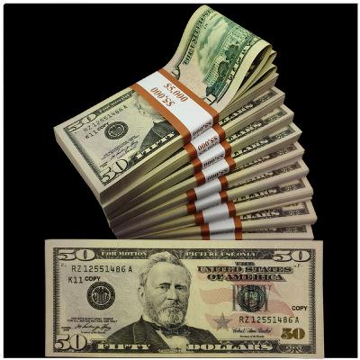 Replica Prop Money $50 Total $5000 Copy bills for movie set,video,TV education