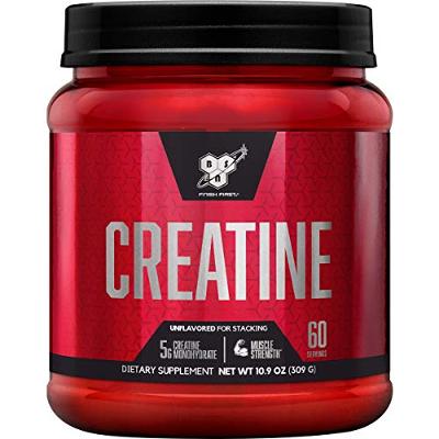 BSN Micronized Creatine Monohydrate Powder, Unflavored, 2 Months Supply-60 Servi
