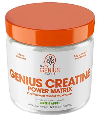 Genius Creatine Powder, Post Workout Supplement For Men and Women with Creapure