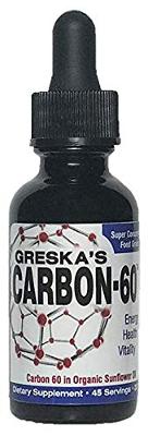 Greska's Carbon-60 Super Concentrated, Detox, 45-Day Supply, Food-Grade, All-Na