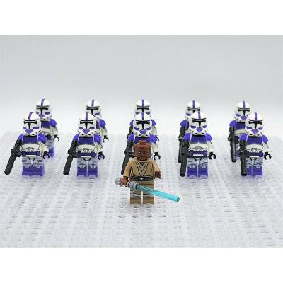 11pcs Star Wars Mace Windu 187th Attack Battalion Minifigures
