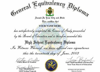 Novelty GED High School PDF Diplomas Emailed within 24 hrs or Less