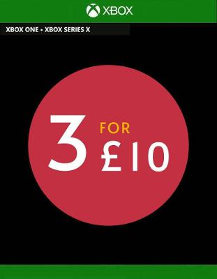 3 Games For 10 Xbox One Series X - Not Download Code