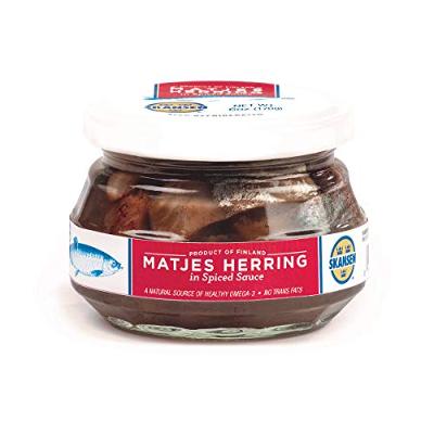Matjes Herring Tibits in Spiced Sauce - Skansen - 6 oz -