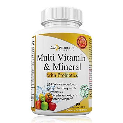 Whole Foods Multivitamin for Women & Men with Probiotics  Immune Support Probio