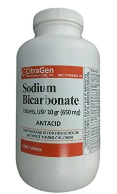 Sodium Bicarbonate Tablets USP 650 mg (10 Grains) for Relief of Acid Indigestion