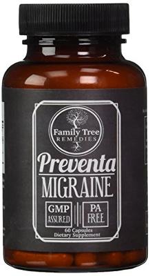Preventa Migraine- with PA Free Butterbur Root, Magnesium, Riboflavin, and Fever