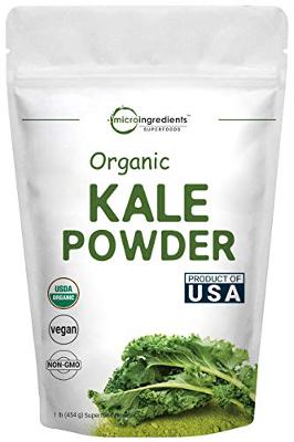 Sustainably US Grown, Kale Powder Organic, 1 Pound (90 Servings), Freeze Dried,
