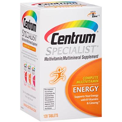 Centrum Specialist Energy Complete Multivitamin Supplement (120-Count Tablets)