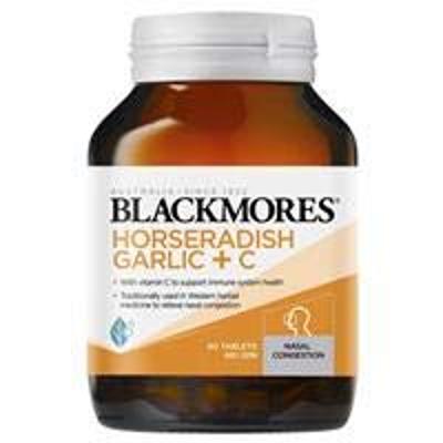 Blackmores - Super Strength Horseradish, Garlic + C - Sinus & Hay Fever Support