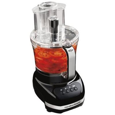 Hamilton Beach Big Mouth Duo Plus 70580 12-Cup Food Processor - Black - 500W