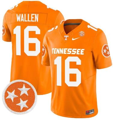 Morgan Wallen Jersey #16 Tennessee Volunteers Vapor Limited College Football Or