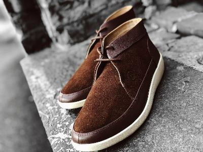 Johnny Famous Bally Style Men's Central Park Brown Suede