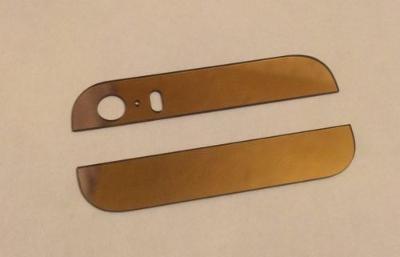 Gold Plated Replacement Top Bottom Glass Lens Covers for iPhone 5S 5SE