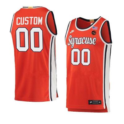 Custom Syracuse Orange Basketball Jersey College Name and Number Red