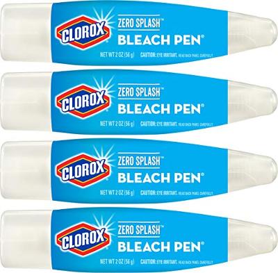 Clorox Zero Splash Bleach Pen, 4 Pens (Package May Vary)