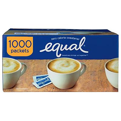 EQUAL Original Zero Calorie Sweetener, Sugar Substitute, 1000 Packets