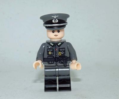 Minifigure Toy German Officer Soldier WW2 custom minifigure  Armye
