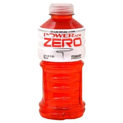 Powerade Strawberry Zero Sports Drink Zero Calorie 32 Fl Oz (Pack of 10)