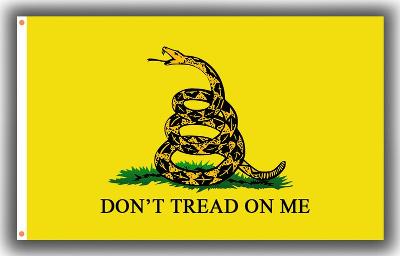 Don't Tread On Me Yellow Memorable flag 3x5ft Outdoor