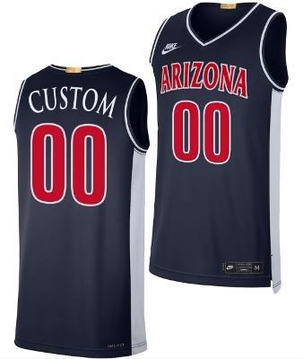 Custom Arizona Wildcats Jersey Name and Number Limited Basketball 2023-24 Navy