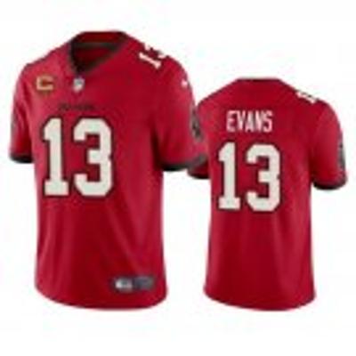 Tampa Bay Buccaneers #13 Mike Evans Red With C Patch Vapor Untouchable Limited 