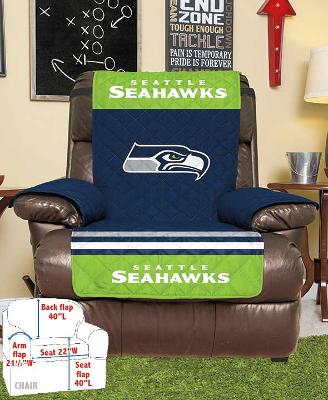 Seahawks Official Licensed NFL Fan Game Day Chair/Recliner Seat Cover Gift Idea