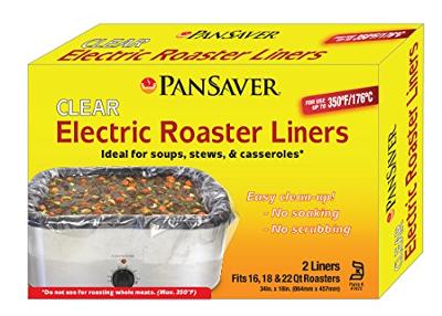 PanSaver Electric Roaster Liners,  1-pack (2 units)