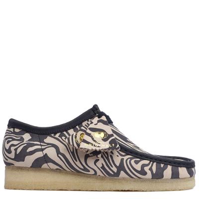 Clarks Originals X Wu Wear X Wu Tang Clan Wallabee Navy Blue Leather 26147057