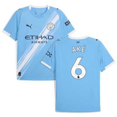 Nathan Ake 6 Manchester City 2025-26 Home Men Jersey  Sky Blue