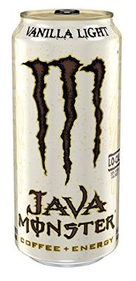 Java Monster Vanilla Light, Coffee + Energy Drink, 15 Ounce (Pack of 12)