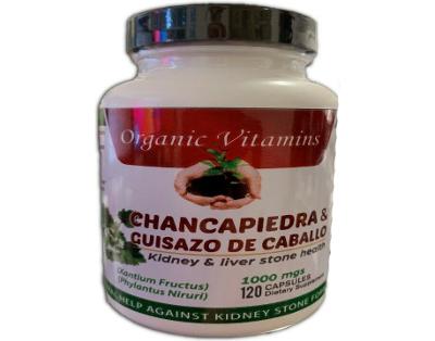 Guisazo de Caballo & Chanca Piedra 1000mg Potente 120 capsules Cure Riones Pill